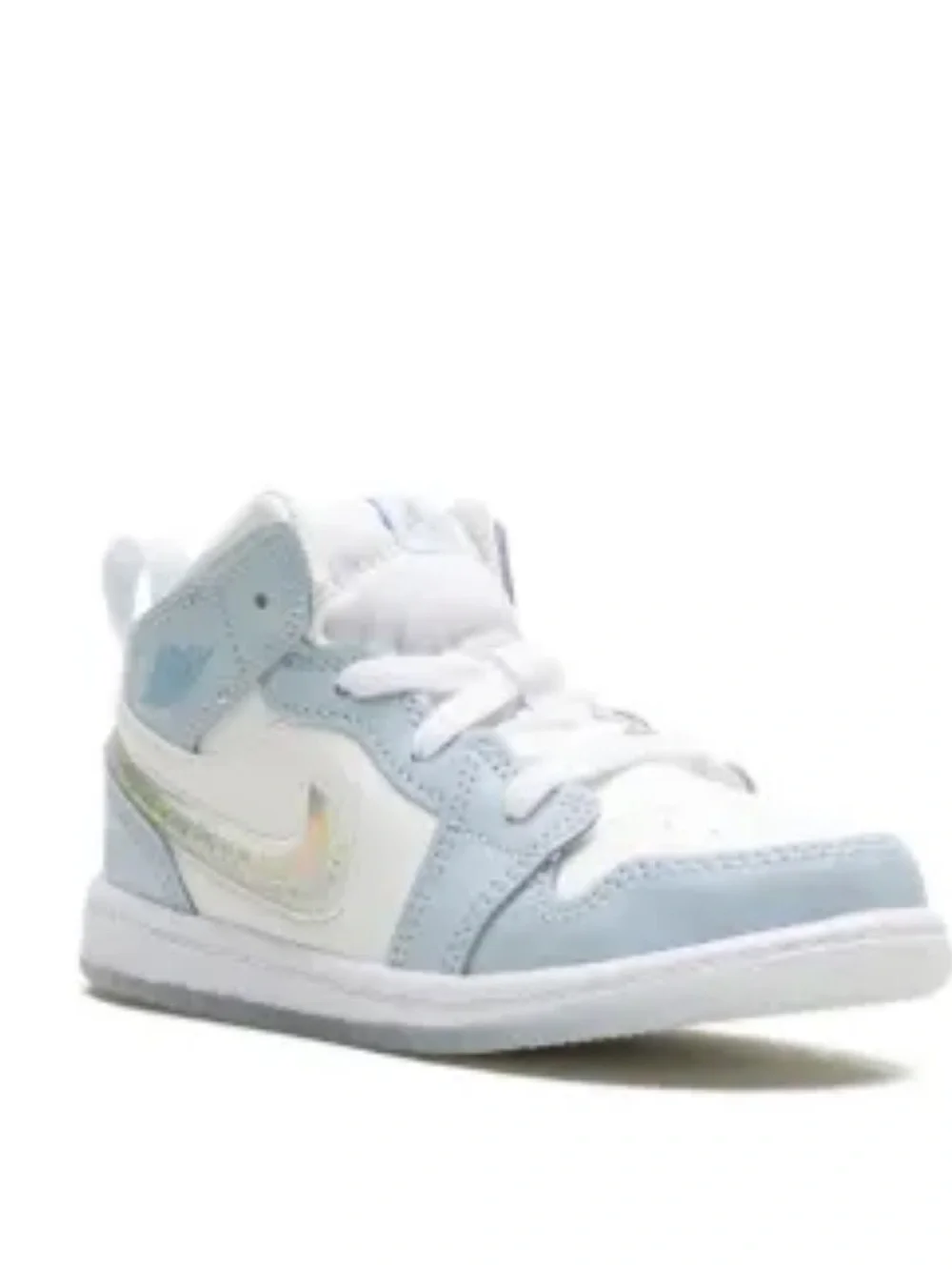 Nike Kids Blue and White High-Top Sneakers